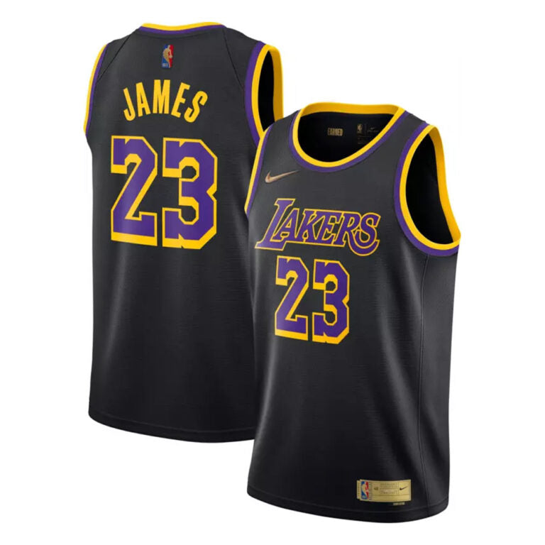 גופיית NBA לוס אנג'לס לייקרס שחור ספיישל