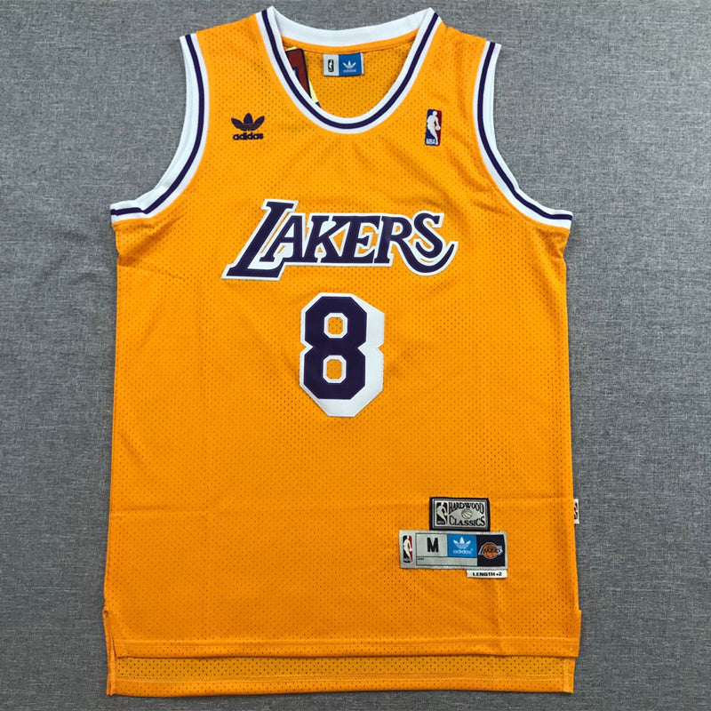 גופיית רטרו NBA צהובה לייקרס קובי בראיינט