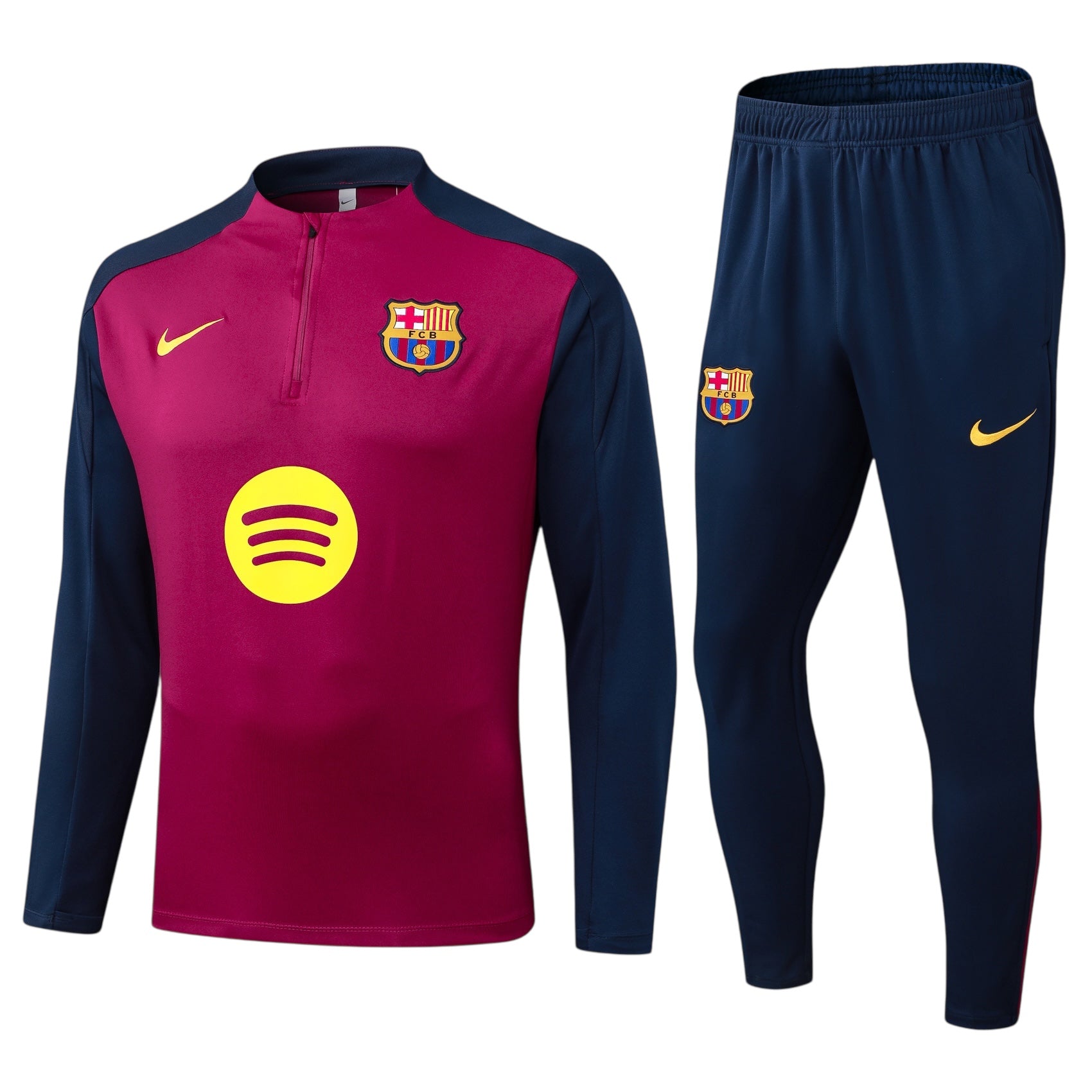 סט חליפת אימונים אדום כחול ברצלונה 25/26